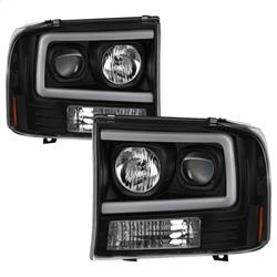 Spyder Auto 1PC Light Bar Projector Headlights - Black for 1999-2004 Ford F-250 Super Duty - 5084491 - (2004 2003 2002 2001 2000 1999)