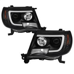 Spyder Auto Version 2 Projector Headlights - Light Bar DRL - Black for 2005-2011 Toyota Tacoma - 5084514 - (2011 2010 2009 2008 2007 2006 2005)