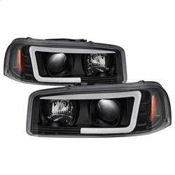 Spyder Auto Version 2 Projector Headlights - Light Bar DRL - Black for 2002-2007 GMC Sierra 1500 Denali - 5084521 - (2007 2006 2005 2004 2003 2002)