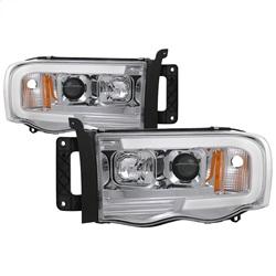 Spyder Auto Version 2 Projector Headlights - Light Bar DRL - Chrome for 2002-2005 Dodge Ram 1500 - 5084613 - (2005 2004 2003 2002)