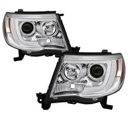 Spyder Auto Version 2 Projector Headlights - Light Bar DRL - Chrome for 2005-2011 Toyota Tacoma - 5084668 - (2011 2010 2009 2008 2007 2006 2005)