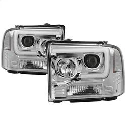 Spyder Auto Version 2 Projector Headlights - Light Bar DRL - Black for 2005-2007 Ford F-450 Super Duty - 5084682 - (2007 2006 2005)