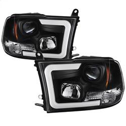 Spyder Auto Version 2 Projector Headlights - Halogen - Light Bar DRL - Black for 2009-2010 Dodge Ram 3500 - 5084811 - (2010 2009)