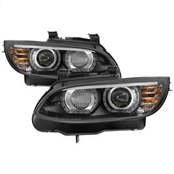 Spyder Auto Projector Headlights Low Beam D1S High Beam H3 Included - LED DRL - Black for 2009-2010 BMW 328i xDrive - 5085184 - (2010 2009)