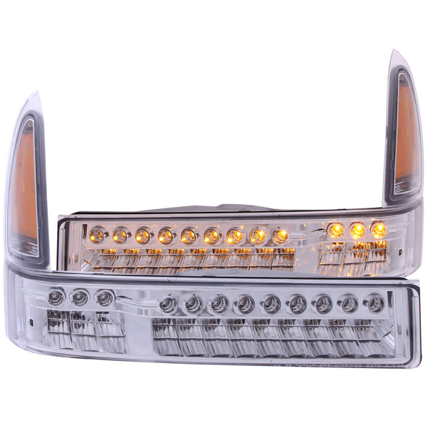 ANZO USA Parking Light Assembly for 1999-2004 Ford F-450 Super Duty - 511056 - (2004 2003 2002 2001 2000 1999)