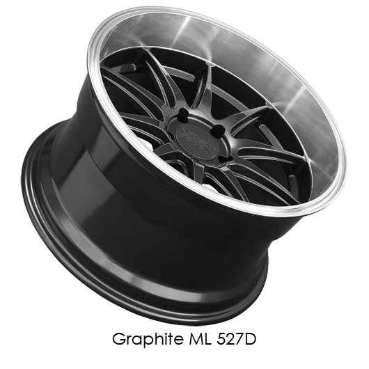 XXR 527D Graphite with Machined Lip Wheels for 1999-2005 MERCURY MOUNTAINEER - 18x9 35 mm - 18" - (2005 2004 2003 2002 2001 2000 1999)