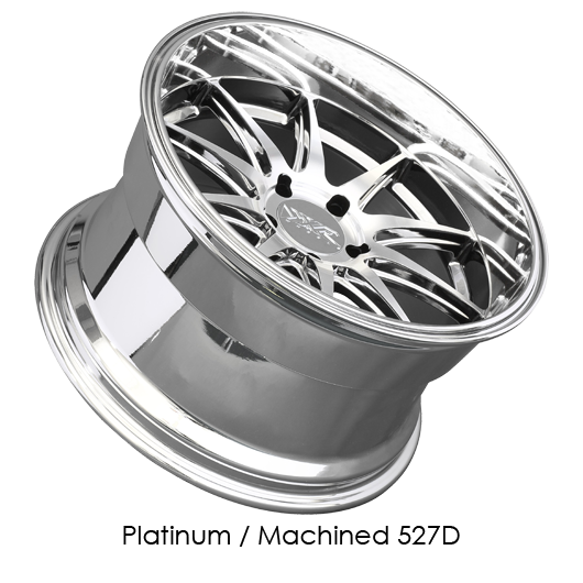 XXR 527D Platinum with Machined Lip Wheels for 2016-2018 NISSAN MAXIMA - 18x9 35 mm - 18" - (2018 2017 2016)