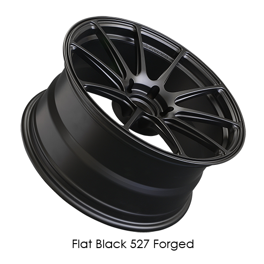 XXR 527F Flat Black Wheels for 2017-2018 GENESIS G80 - 18x9 35 mm - 18" - (2018 2017)
