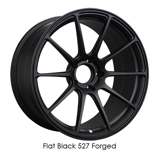XXR 527F Flat Black Wheels for 2006-2014 LEXUS IS350 [RWD Only] - 18x9 35 mm - 18" - (2014 2013 2012 2011 2010 2009 2008 2007 2006)