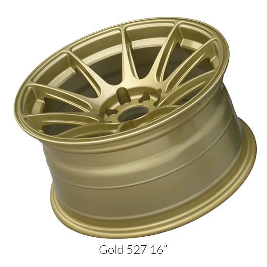 XXR 527 Gold Wheels for 2018-2018 VOLKSWAGEN ATLAS - 18x8 42 mm - 18" - (2018)