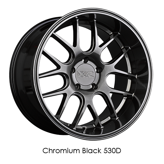 XXR 530D Chromium Black Wheels for 2008-2013 INFINITI G37 [Coupe & Convertible RWD Only] - 18x9 35 mm - 18" - (2013 2012 2011 2010 2009 2008)