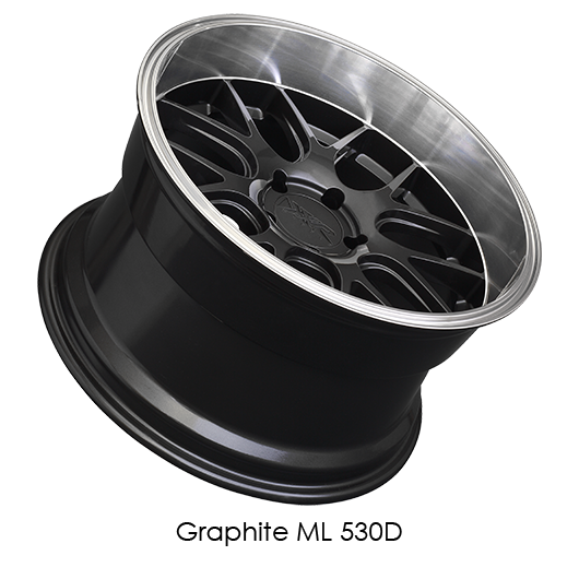 XXR 530D Graphite with Machined Lip Wheels for 2009-2009 AUDI A4 - 18x9 35 mm - 18" - (2009)