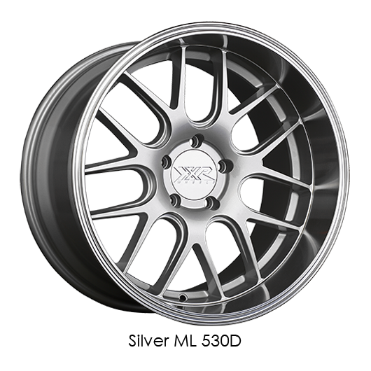 XXR 530D Silver with Machined Lip Wheels for 2014-2019 ACURA MDX - 18x9 35 mm - 18" - (2019 2018 2017 2016 2015 2014)