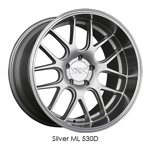 XXR 530D Silver with Machined Lip Wheels for 2009-2010 AUDI Q5 - 18x9 35 mm - 18" - (2010 2009)