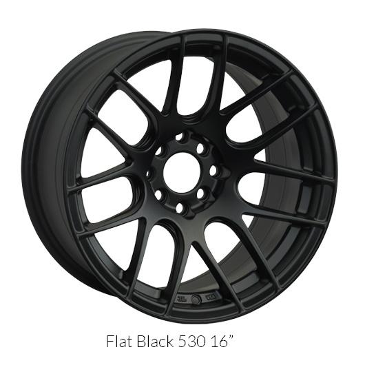 XXR 530 Flat Black Wheels for 1991-1995 ACURA LEGEND - 18x7.5 38 mm - 18" - (1995 1994 1993 1992 1991)