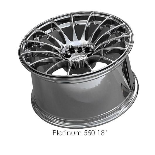XXR 550 Platinum Wheels for 2002-2006 INFINITI Q45 - 17x8.25 36 mm - 17" - (2006 2005 2004 2003 2002)