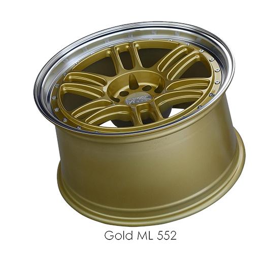 XXR 552 Gold Wheels for 2002-2008 NISSAN 350Z - 18x8.5 21 mm - 18" - (2008 2007 2006 2005 2004 2003 2002)