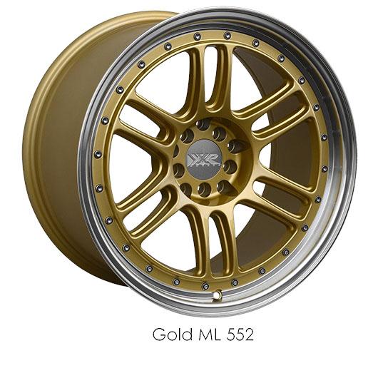 XXR 552 Gold Wheels for 2003-2007 INFINITI G35 COUPE - 18x8.5 21 mm - 18" - (2007 2006 2005 2004 2003)