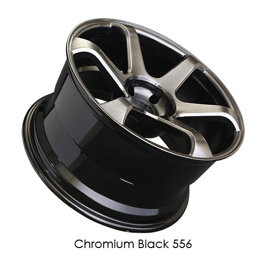 XXR 556 Chromium Black Wheels for 2000-2009 HONDA S2000 - 18x8 42 mm - 18" - (2009 2008 2007 2006 2005 2004 2003 2002 2001 2000)