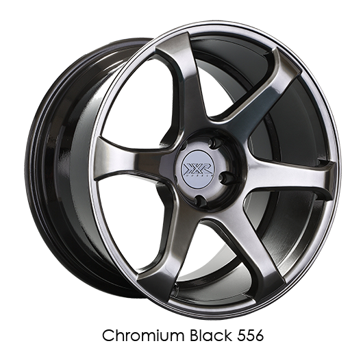 XXR 556 Chromium Black Wheels for 2014-2019 ACURA MDX - 18x8.75 36 mm - 18" - (2019 2018 2017 2016 2015 2014)