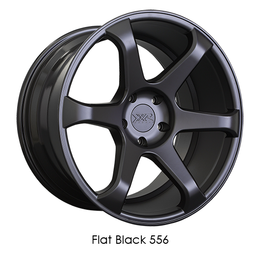 XXR 556 Flat Black Wheels for 1997-2004 ACURA RL - 18x8 42 mm - 18" - (2004 2003 2002 2001 2000 1999 1998 1997)