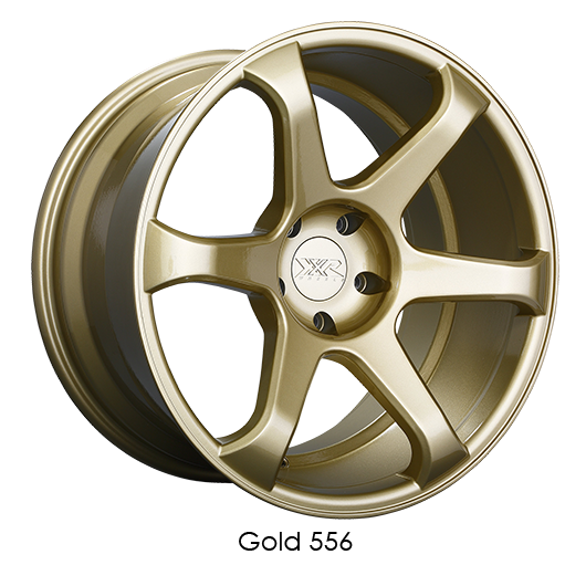 XXR 556 Gold Wheels for 2015-2018 FORD MUSTANG - 18x8.75 36 mm - 18" - (2018 2017 2016 2015)