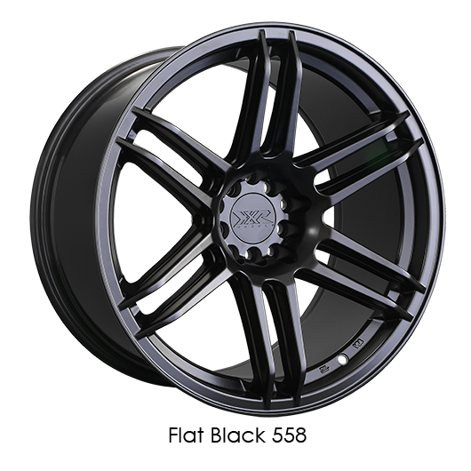 XXR 558 Flat Black Wheels for 2014-2019 ACURA MDX - 18x8.75 36 mm - 18" - (2019 2018 2017 2016 2015 2014)