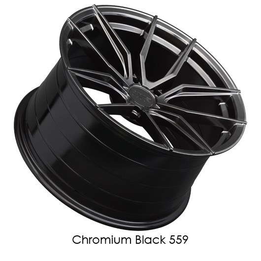 XXR 559 Chromium Black Wheels for 2010-2018 LINCOLN MKT - 19x8.5 40 mm - 19" - (2018 2017 2016 2015 2014 2013 2012 2011 2010)