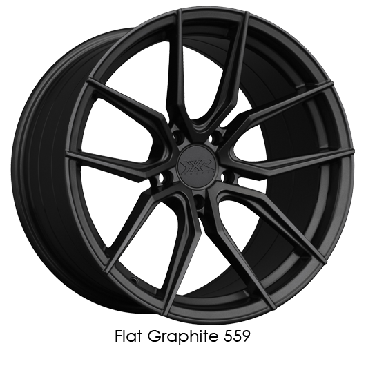 XXR 559 Flat Graphite Wheels for 2015-2019 ACURA TLX SH-AWD - 18x8.5 35 mm - 18" - (2019 2018 2017 2016 2015)