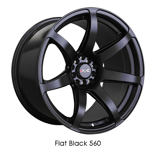 XXR 560 Flat Black Wheels for 2006-2014 LEXUS IS250 [AWD Only] - 18x8.5 35 mm - 18" - (2014 2013 2012 2011 2010 2009 2008 2007 2006)
