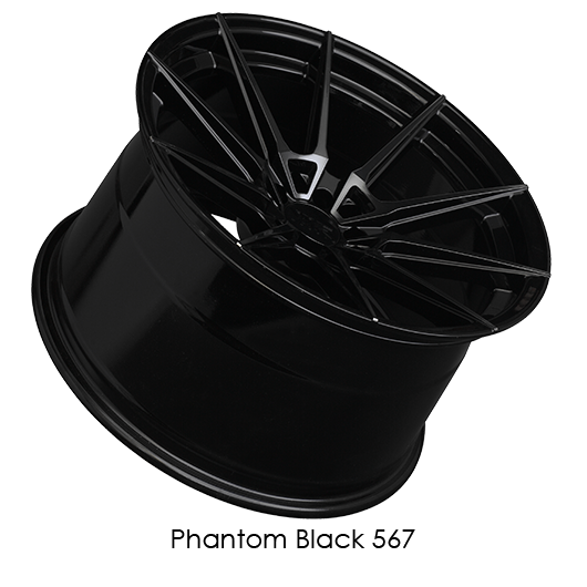 XXR 567 Phantom Black Wheels for 2015-2018 FORD EXPLORER - 18x8.5 35 mm - 18" - (2018 2017 2016 2015)