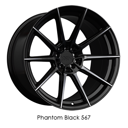XXR 567 Phantom Black Wheels for 2017-2018 LEXUS IS200T - 18x8.5 35 mm - 18" - (2018 2017)