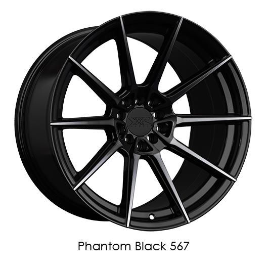 XXR 567 Phantom Black Wheels for 2001-2006 ACURA MDX - 18x8.5 35 mm - 18" - (2006 2005 2004 2003 2002 2001)