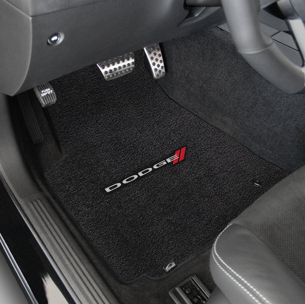 Lloyd Mat's Dodge CHALLENGER 2008-2010 Front Floor Mats EBONY ULTIMAT DODGE LOGO - 600021 - (2010 2009 2008)