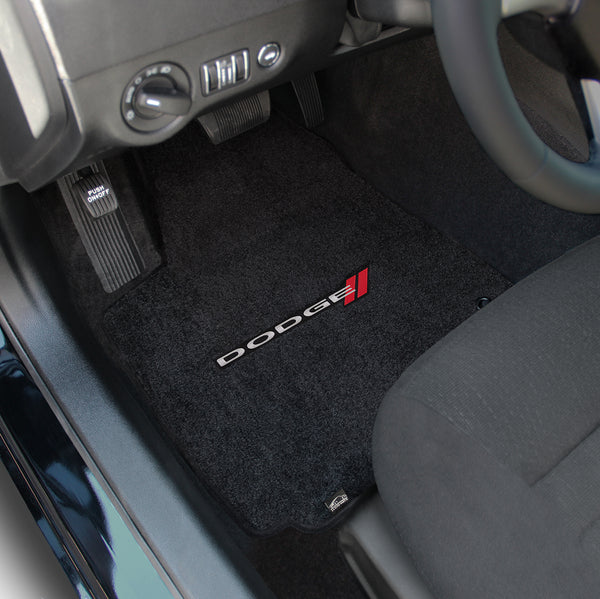 Lloyd Mat's Dodge CHARGER 2006-2010 Front and Rear Floor Mats EBONY ULTIMAT DODGE LOGO - 600032 - (2010 2009 2008 2007 2006)