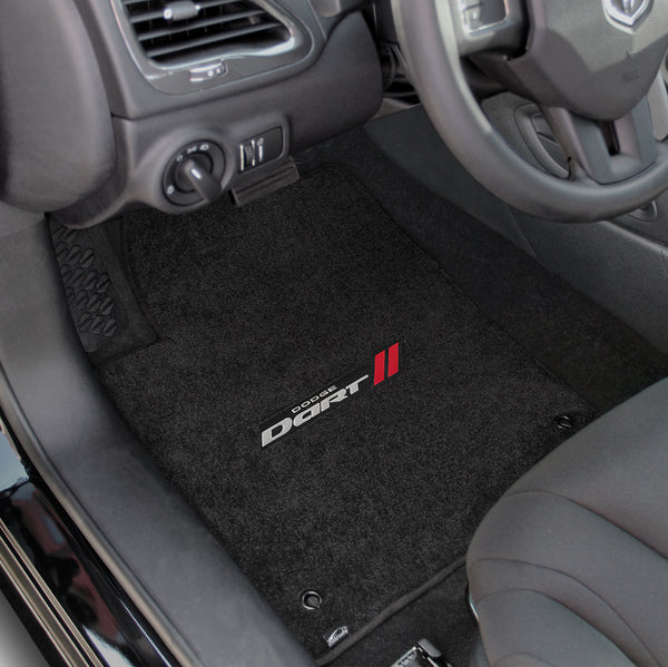 Lloyd Mat's Dodge DART 2013-2016 Front Floor Mats EBONY ULTIMAT DART LOGO - 600035 - (2016 2015 2014 2013)