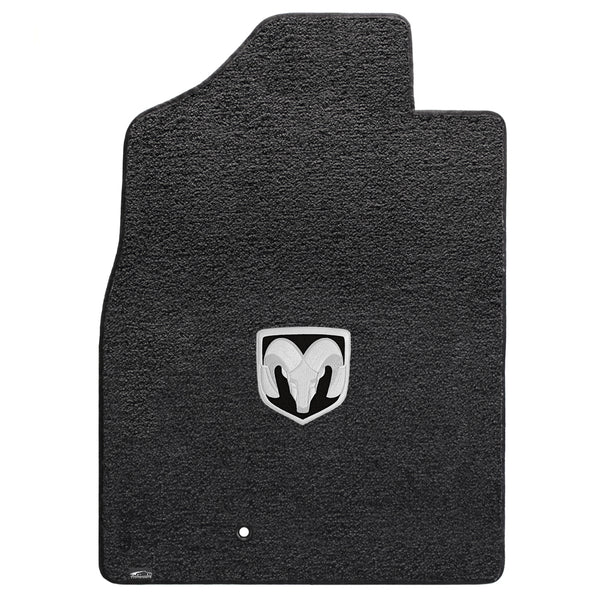 Lloyd Mat's Dodge RAM 1500 STD PICKUP 2009-2012.5 Front Floor Mats DARK SLATE ULTIMAT SILVER RAM LOGO - 600054 - (2012 2011 2010 2009)