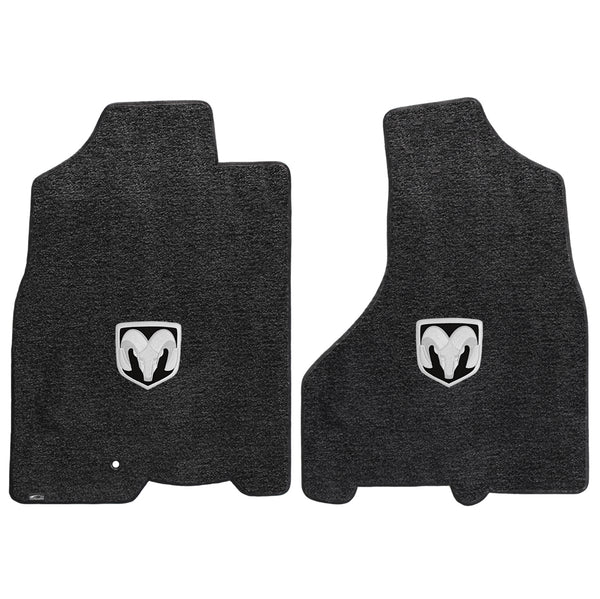 Lloyd Mat's Dodge RAM 1500 CREW PICKUP 2009-2012.5 Front Floor Mats DARK SLATE ULTIMAT SILVER RAM LOGO - 600056 - (2012 2011 2010 2009)