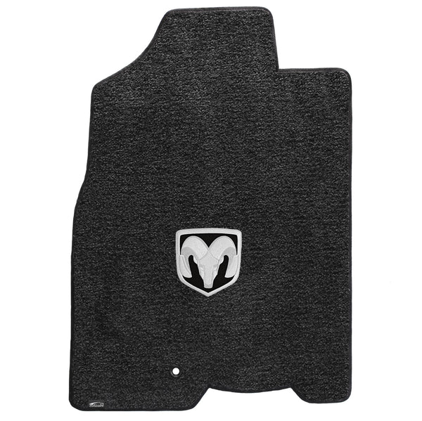 Lloyd Mat's Dodge RAM 1500 CREW PICKUP 2009-2012.5 Front Floor Mats DARK SLATE ULTIMAT SILVER RAM LOGO - 600056 - (2012 2011 2010 2009)