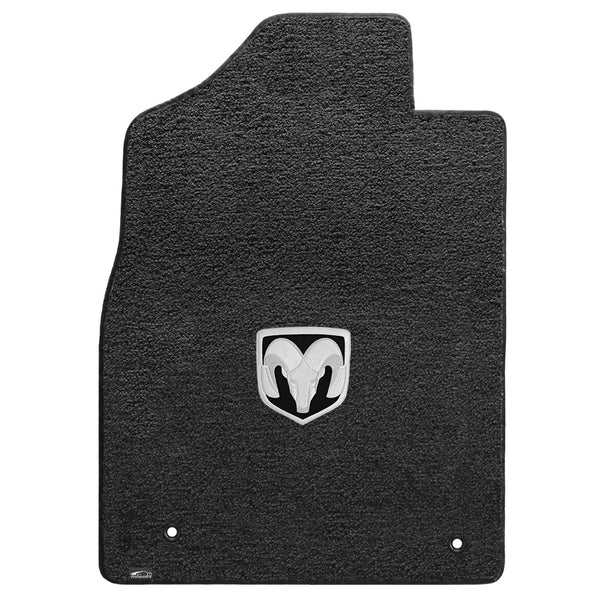 Lloyd Mat's Ram RAM 1500 STD PICKUP 2012.5-2016 Front Floor Mats DARK SLATE ULTIMAT SILVER RAM LOGO - 600058 - (2016 2015 2014 2013 2012)