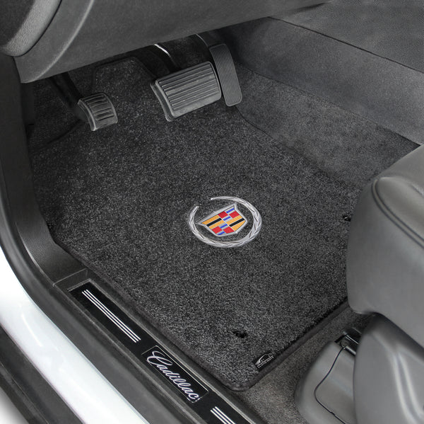 Lloyd Mat's Cadillac CTS & CTS-V 2003-2007 Front Floor Mats EBONY ULTIMAT CADILLAC LOGO - 600068 - (2007 2006 2005 2004 2003)