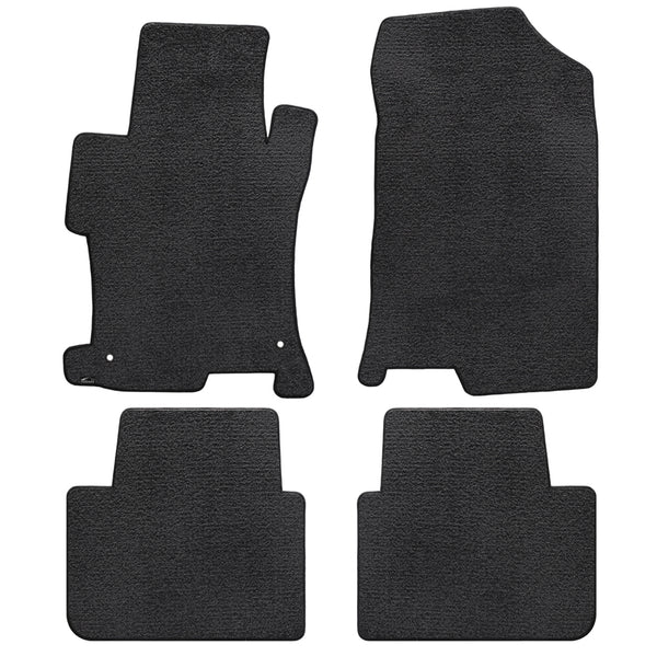 Lloyd Mat's Honda ACCORD SEDAN 2008-2012 Front and Rear Floor Mats EBONY ULTIMAT PLAIN - 600099 - (2012 2011 2010 2009 2008)