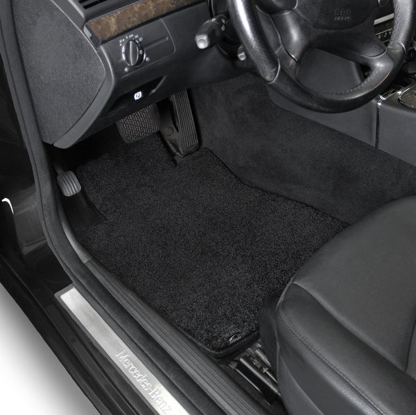 Lloyd Mat's Mercedes-Benz C CLASS 2002-2007 Front Floor Mats BLACK ULTIMAT [No 4Matic] W203 - 600106 - (2007 2006 2005 2004 2003 2002)