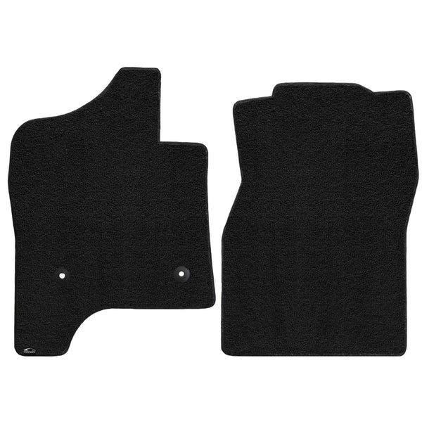 Lloyd Mat's CHEVROLET SILVERADO 1500 2014-2017 DOUBLE or CREW CAB Front Floor Mats EBONY ULTIMAT PLAIN - 600160 - (2017 2016 2015 2014)