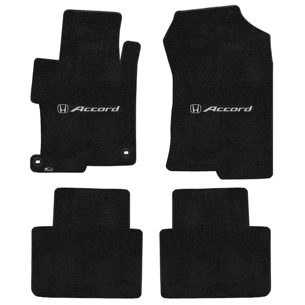 Lloyd Mat's HONDA ACCORD SEDAN 2013-2017 Front and Rear Floor Mats EBONY ULTIMAT ACCORD with H LOGO - 600192 - (2017 2016 2015 2014 2013)