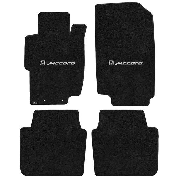 Lloyd Mat's HONDA ACCORD SEDAN 2003-2007 Front and Rear Floor Mats EBONY ULTIMAT ACCORD with H LOGO - 600194 - (2007 2006 2005 2004 2003)