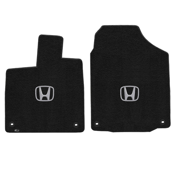 Lloyd Mat's HONDA PILOT 2016-2017 Front Floor Mats EBONY ULTIMAT with H SILVER LOGO - 600204 - (2017 2016)