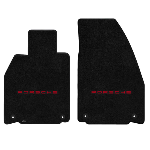 Lloyd Mat's PORSCHE 911 (991) COUPE 2012-2017 Front Floor Mats BLACK ULTIMAT PORSCHE LOGO - 600222 - (2017 2016 2015 2014 2013 2012)