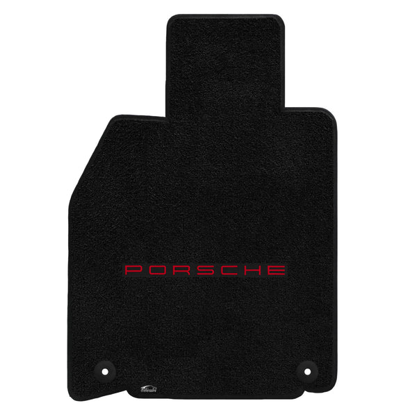 Lloyd Mat's PORSCHE 911 (991) COUPE 2012-2017 Front Floor Mats BLACK ULTIMAT PORSCHE LOGO - 600222 - (2017 2016 2015 2014 2013 2012)