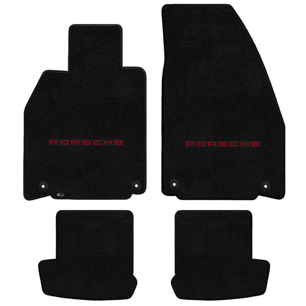 Lloyd Mat's PORSCHE 911 (991) CABRIOLET 2012-2017 Front and Rear Floor Mats BLACK ULTIMAT PORSCHE LOGO - 600225 - (2017 2016 2015 2014 2013 2012)